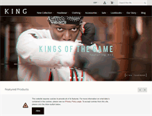 Tablet Screenshot of king-apparel.com